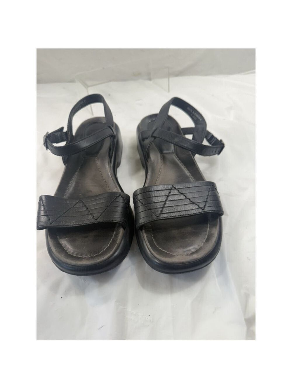 Dansko Sandals Ashley Black Leather Rubber Soles sz 41 10.5-11